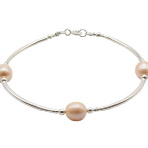 Armband Cream Pearls - Sil-Arm-07 (1)