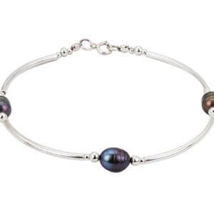 Armband Purple Blue Pearls - Sil-Arm-08 (1)