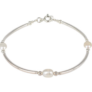 Armband White Pearls - Sil-Arm-06 (1)