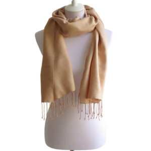 Baumwollschal / Baumwolltuch Apricot - B-50-02 (1)