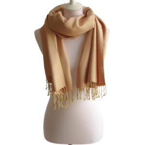 Baumwollschal / Baumwolltuch Apricot - B-60-01 (1)