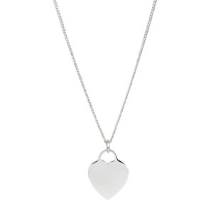 Halskette Flat Heart - Sil-Hal-09 (1)