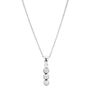 Halskette White Zirconia - Sil-Hal-27 (1)